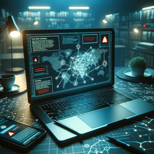Laptop showing a worldwide hack